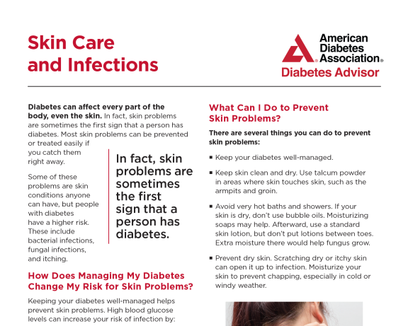 skin care and infections