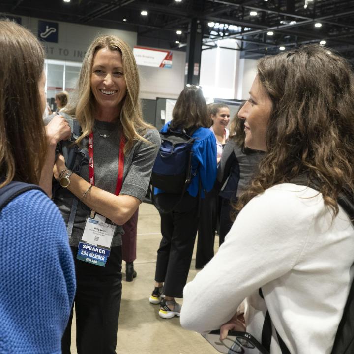 Researchers discussing diabetes at ADA scientific sessions
