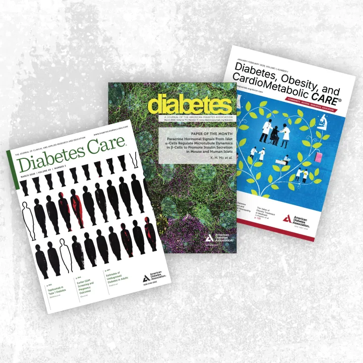 Three different scientific journals by the American Diabetes Association
