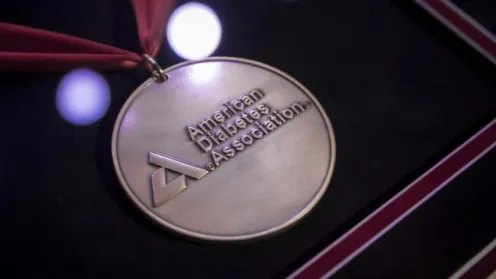 pewter American Diabetes Association award medal for scientific achievement