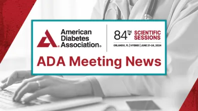 ADA Meeting News physician typing on keyboard