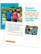 Support that helps you manage your diabetes poster
