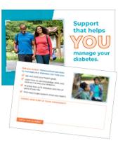 Support that helps you manage your diabetes poster