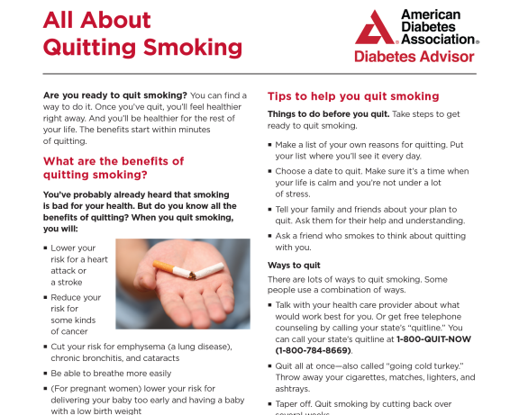 all about quitting smoking