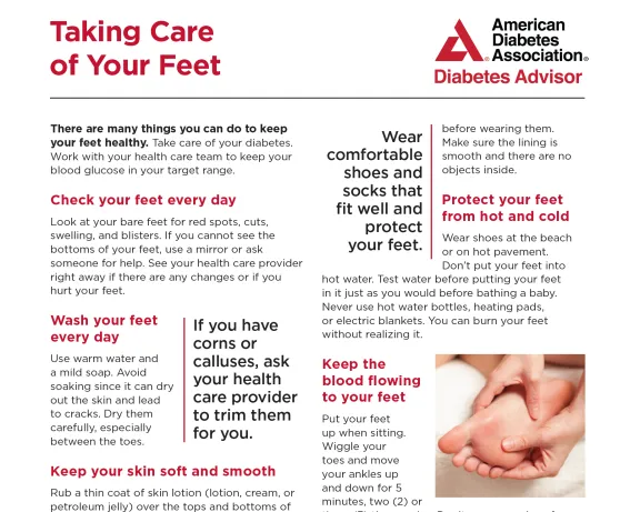 taking care of your feet