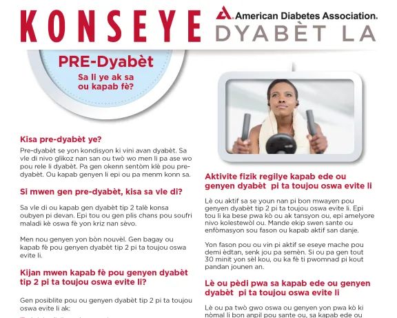 Prediabetes haitian creole