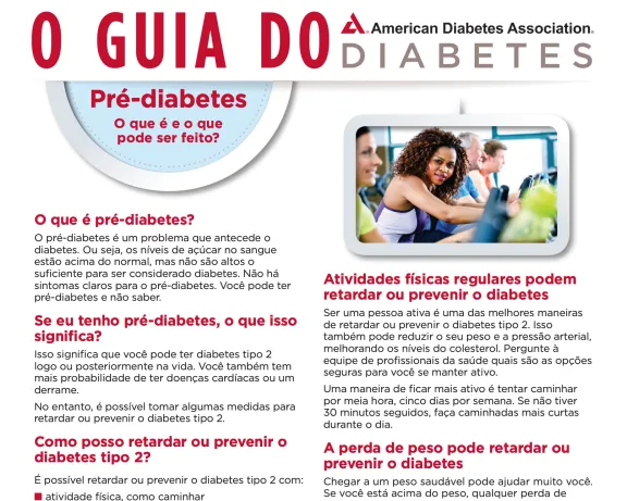 Prediabetes What Is It and What Can I Do? in Portuguese