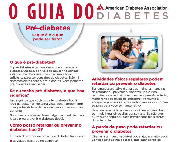 Prediabetes What Is It and What Can I Do? in Portuguese