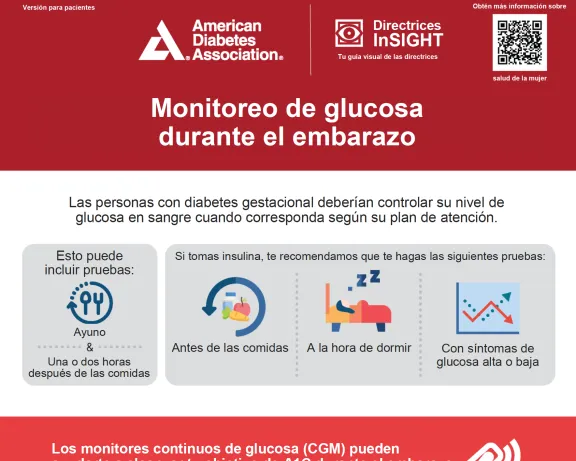 Monitoreo de glucosa durante el embarazo – pacientes