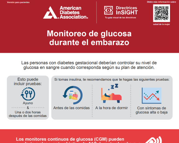 Monitoreo de glucosa durante el embarazo – pacientes