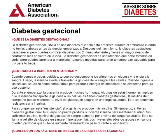 Diabetes gastacional