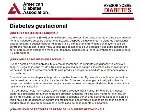 Diabetes gastacional