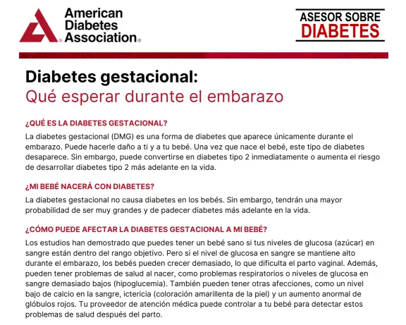 Diabetes gestacional: que esperar durante el embarazo