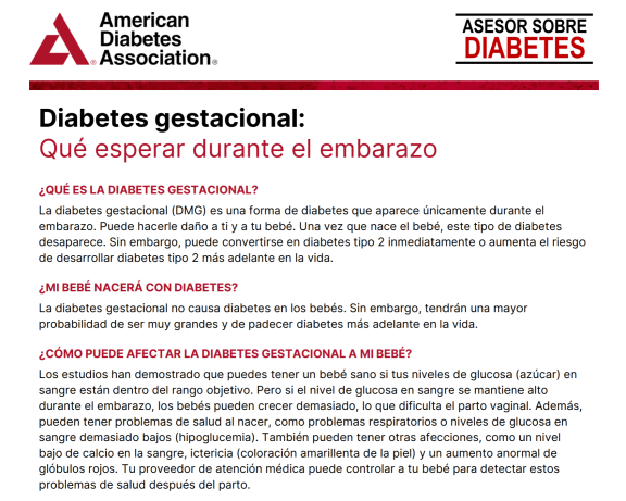 Diabetes gestacional: que esperar durante el embarazo