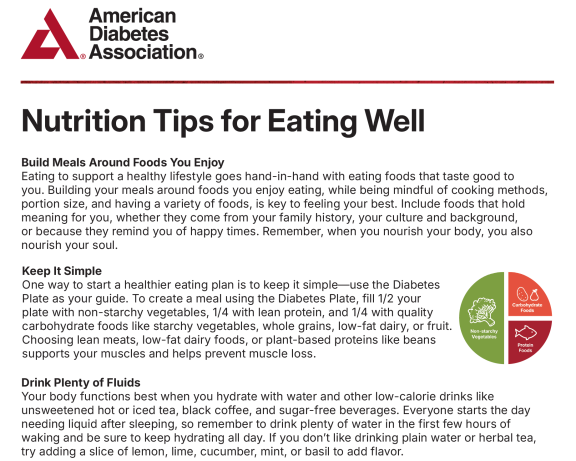 Nutrition Tips for Eating Well pdf