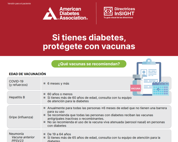 Si tienes diabetes, protégete con vacunas