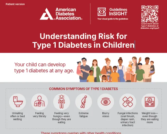 Understanding Risk for Type 1 Diabetes in Children infographic