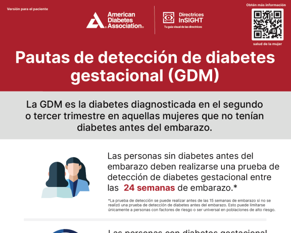 Pautas de detección de diabetes gestacional (GDM)—pacientes