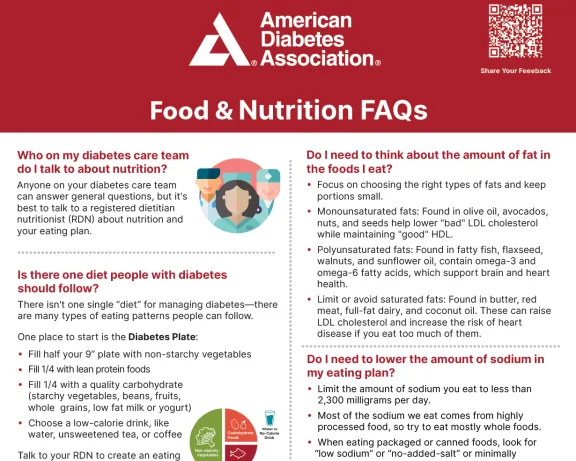 Food & Nutrition FAQs