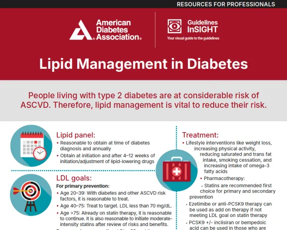 Lipid Management in Diabetes infographic