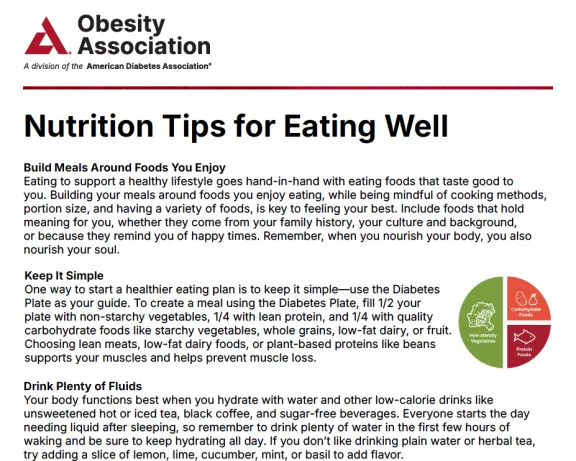 Nutrition tips for eating well