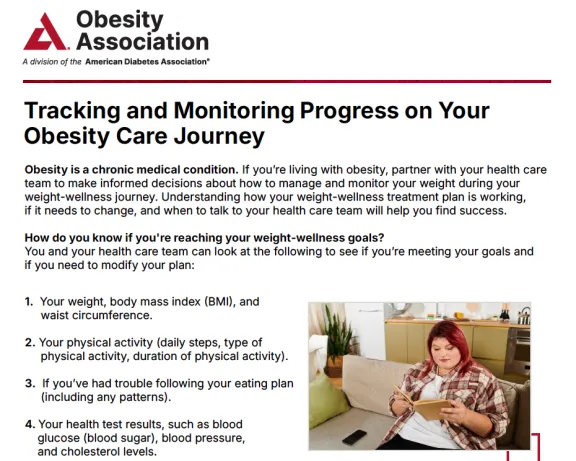 tracking and monitoring progress on your obesity care journey
